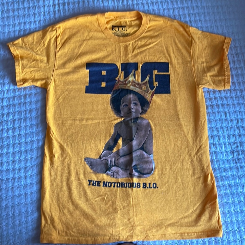 BRAND NEW Orange Notorious BIG shirt Medium condition 10/10